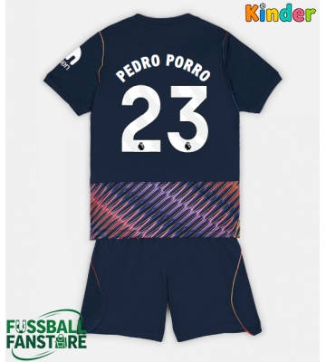 Tottenham Hotspur Pedro Porro #23 Replik Auswärtstrikot Kinder 2026-27 Kurzarm (+ Kurze Hosen)